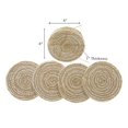 thumbnail image 3 of 4 PC Round Line Braided Coaster, 3 of 5