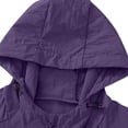 thumbnail image 5 of biudgviw Manteaux de Pluie pour Femmes Imperméables Légers Coupe-Vent d'Extérieur pour Course Randonnée Imperméable à Fermeture Éclair Manteau de Pluie à Capuche Manteau d'Extérieur, 5 of 5