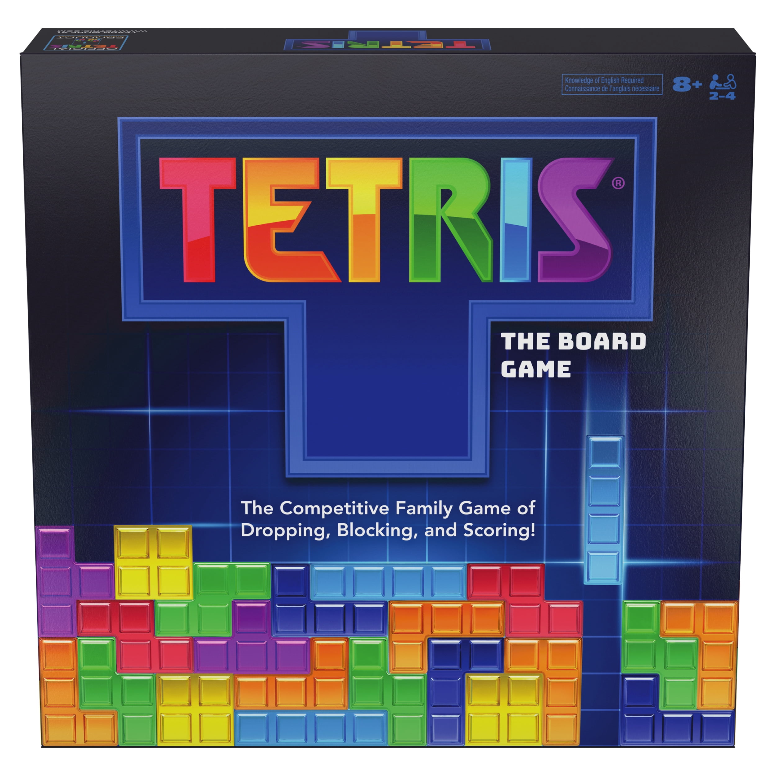 Spin Master Games, Tetris: The Board Game, Play the Classic Puzzle Game Tetris in Real Life, Multiplayer Head-to-Head Puzzle Challenge for Kids, Adults & Family, 2-4 Players, for Ages 8 & Up
