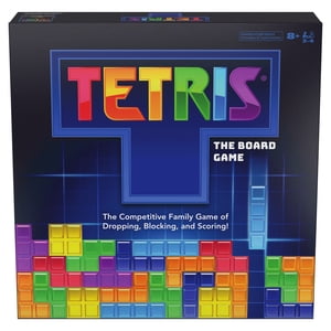 Spin Master Games, Tetris: Le jeu de société, Jouer au jeu classique de Puzzle Tetris dans la vie réelle, Multijoueur Défi Puzzles tête à tête pour enfants, adultes & Famille, 2-4 Joueurs, pour les âges 8 & En haut