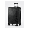 thumbnail image 3 of TRAVLR Ridge 3 Piece Black Luggage Set: PP Impact Resistant Hardside Spinner Suitcase, Expandable Checked Bags, Embedded TSA Lock, Blast-proof Zippers, 20in 24in 28in, 3 of 7