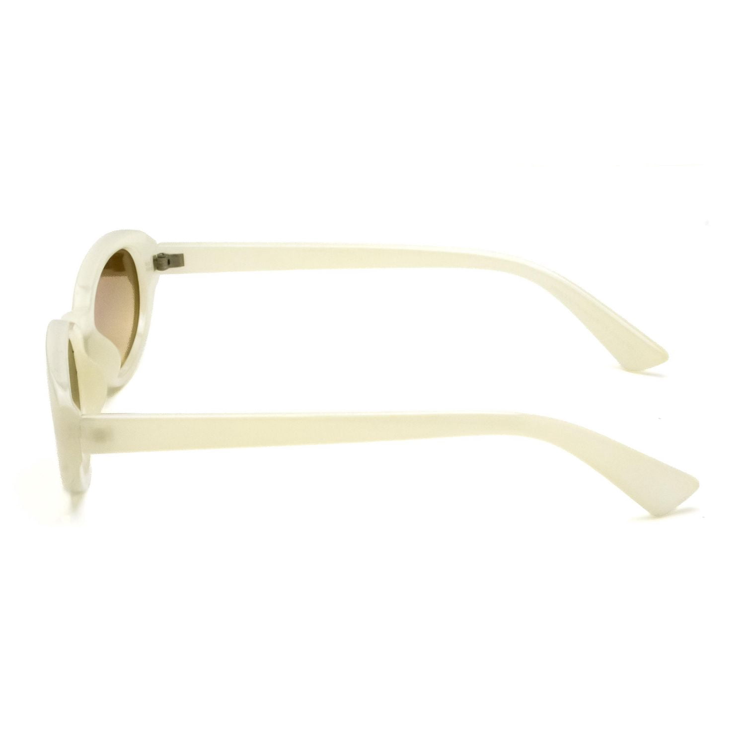 No Boundaries White Oval Sunglasses