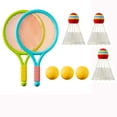 thumbnail image 2 of EGNMCR Pool Toys, Baby Toy, Toddler Toys Children Badminton Racket Set Double Tennis Rackets Parent Child Interactive Indoor Outdoor Elementary School Students Sports Toy Gift Plastical Badminton, 2 of 8