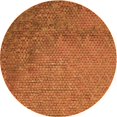 thumbnail image 1 of Ahgly Company Machine Washable Indoor Round Transitional Neon Orange Area Rugs, 3' Round, 1 of 7