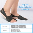 thumbnail image 3 of Big Toe Orthosis Bunion Corrector Hallux Valgus Straightener Foot Caring Nursing Tool Breathable, 3 of 8