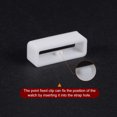thumbnail image 4 of Unique Bargains 6pack Watch Strap Loop Fastener Rings 20mm Rubber Watch Holder Keeper White, 4 of 6