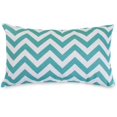thumbnail image 1 of Majestic Home Teal Chevron Small Pillow, 1 of 6