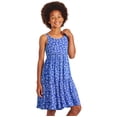 thumbnail image 1 of Robe chiffonnée à encolure bain-de-soleil George pour filles, 1 of 6