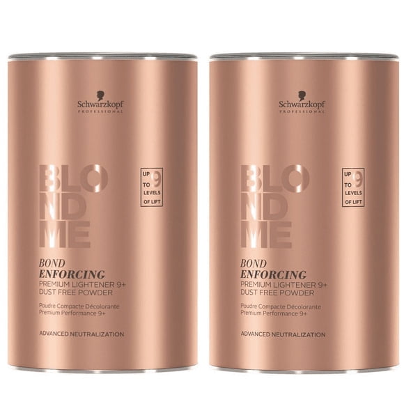 Schwarzkopf BlondMe Color Powder Bleach Premium Lift 9+ 15.8 Ounce (Pack Of 2)