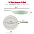 thumbnail image 2 of KitchenAid Hard Anodized Ceramic Fry Pan - 12.25"/31cm Pistachio, 2 of 4