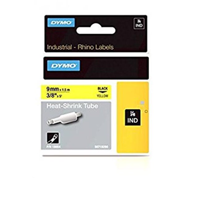 Dymo Rhino 784-18054 0.37 in. Yellow Heat Shrink Tubing