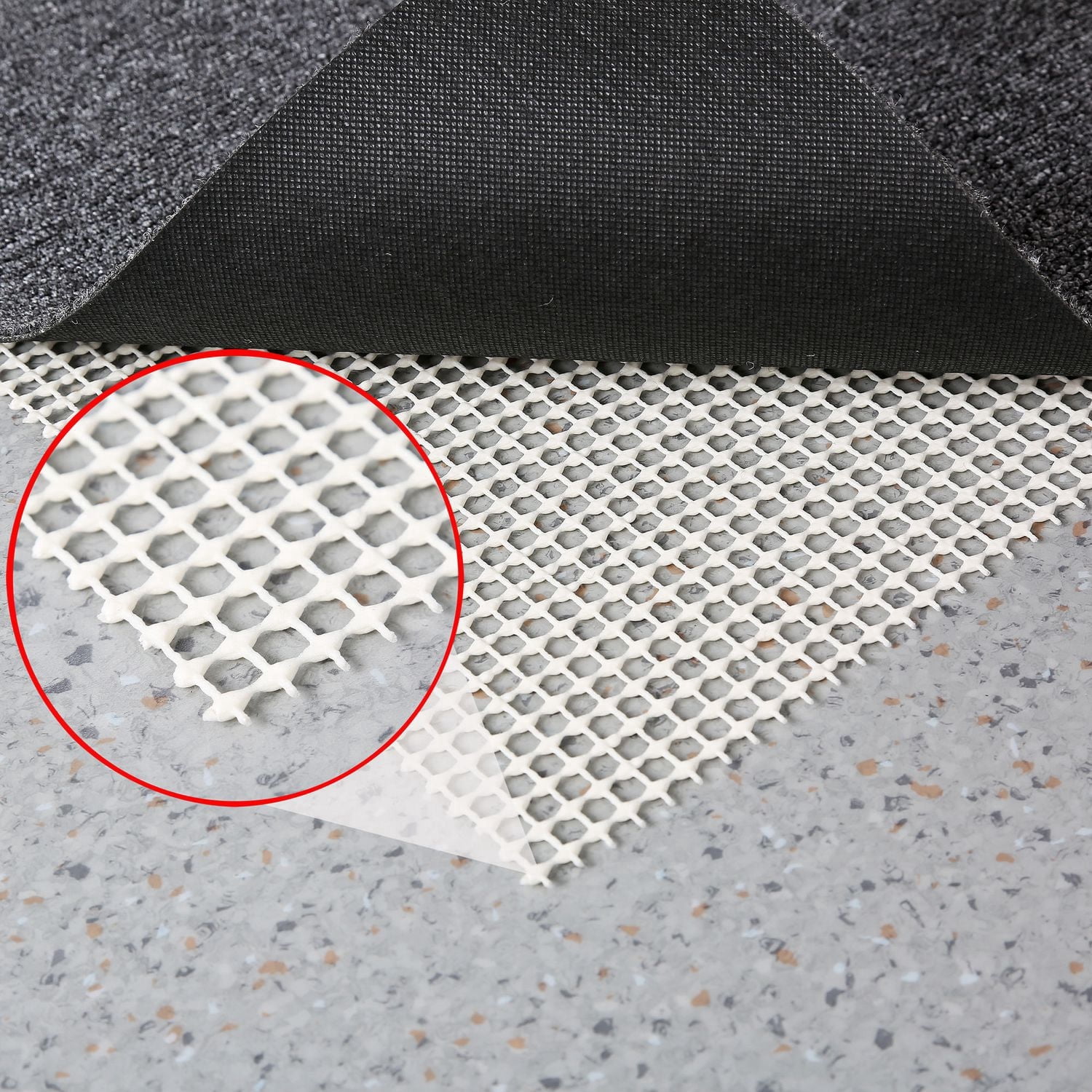 Mainstays Carpet and rug underlay non-slip backing Floor Protection Ivory 2x7