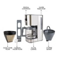thumbnail image 2 of Kenmore Programmable 12-Cup Coffee Maker, Stainless Steel, Auto Brew & Keep Warm Functions, 2 of 9