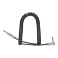 thumbnail image 4 of Curly Musical Instrument Audio Guitar Cable Cord 1/4 Inch Straight to Right-angle Gold-plated TS Plugs PU Jacket for Electric Guitar Bass Mixer Amplifier Equalizer Max. 3 Meters Usage Length, 4 of 6