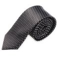 thumbnail image 1 of TopTie Cravate Unisexe Imprimée Black Dots Skinny Cravate, 1 of 7