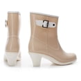 thumbnail image 3 of Punk Style Mid Snow Boots Womens Non-Slip Rain Boots High Heel Water Shoes, 3 of 9
