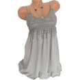 thumbnail image 3 of CAROOTU Robe à Bretelles pour Femmes Mini Débardeur en Dentelle Sans Manches Fête Été Plage Robe Courte Grande Taille, 3 of 7