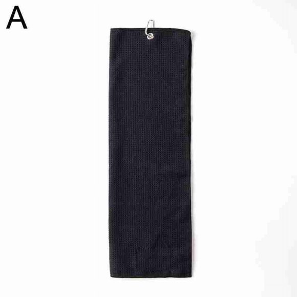 Serviette de Golf Portable Motif Gaufré Coton avec Mousqueton Serviette Rapide B8M2