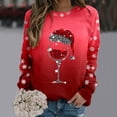 thumbnail image 2 of Chandail Ample à Manches Longues pour Femmes avec Imprimé « Merry Noël », Col Rond, Chandail en Molleton, Grande Veste pour Femmes, Coupe Ajustée, Chandail à Enfiler, Hauts, Chandails en Molleton, Chandails Décontractés à Manches Longues, Chandails d'Entraînement, Blouse Ample, 2 of 8