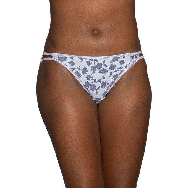 Vanity Fair Womens Body Shine Illumination String Bikini, 7, NH Favorite Flower