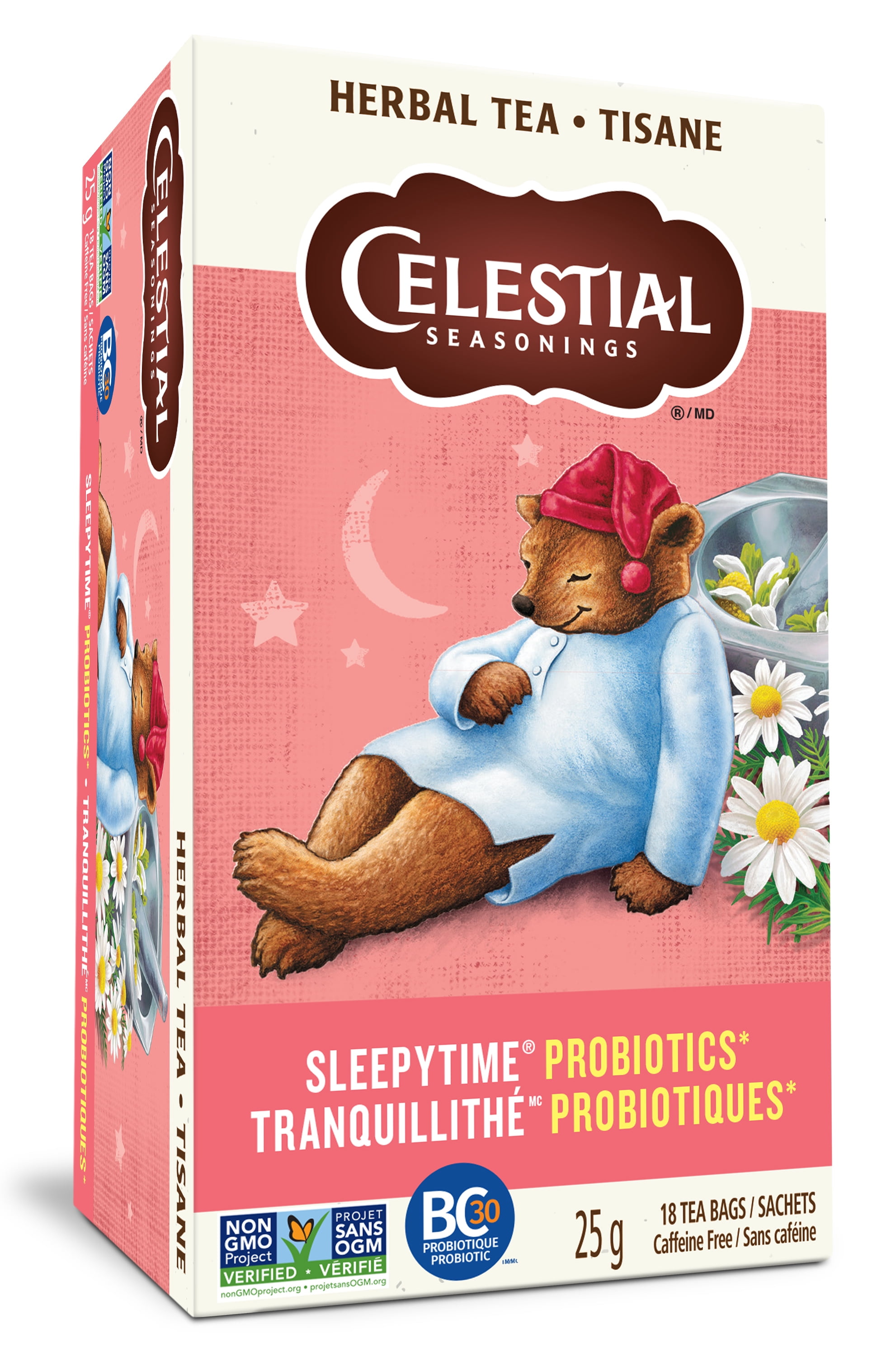 Celestial Seaonings Sleepytime Probiotique, Herbal Tea,