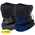 thumbnail image 1 of Ski Mask Neck Gaiter for Men Women Cold Weather Windproof 2 Pack Dark Gray Blue, 1 of 7