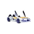 thumbnail image 1 of Aero Extreme Twin Race Car Bed with Led Lights & Sound Fx, Free Mattress Included, Children's Racing Theme Bed, 1 of 3