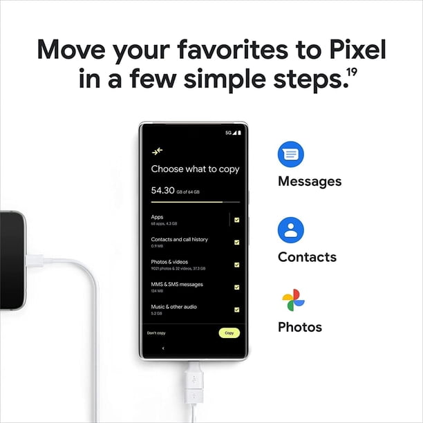 Refurbished Google Pixel 6 Pro 5G - 128GB – Stormy Black – 50MP
