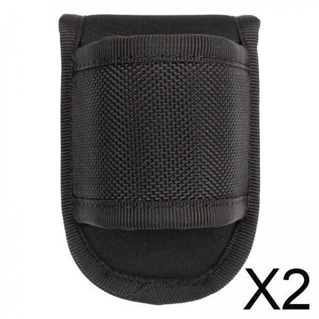 DYNWAVECA 2xFlashlight Holder Case Organizer Pack Torch Pouch for Camping Hiking