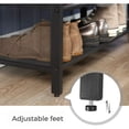 thumbnail image 2 of Boutique Home Shoe Rack Bench with Padded Faux Leather, 2 of 7