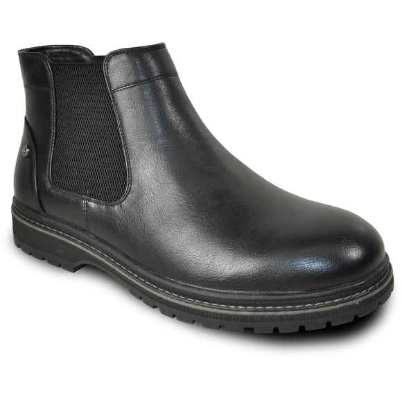 bravo! Men Waterproof Fall Boot MASON-1 Chelsea Boot with Double Gore Black