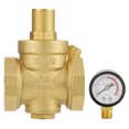 thumbnail image 3 of Pressure Reducing Valve, With Adjustable Gauge  Pressure Reducer, Brass Water Pressure Reducer For Most Tap Water Equipment, 3 of 8