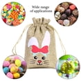 thumbnail image 4 of Fridja Christmas Decorations Easter Gift Bag Bunny Eggs Elementss Children's Easter Linen Drawstring Candy Bag, 4 of 6