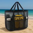 thumbnail image 4 of Large Capacity Travel Beach Bag for Outdoor Use - Foldable Sandproof Tote with Mesh Top and Inner Layer for Beach Picnics and Camping, 4 of 7