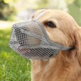 thumbnail image 4 of TISHITA Muzzle for Dog Adjustable Breathable Anti Bite Portable Cage Muzzles Comfortable Gray Large, 4 of 7
