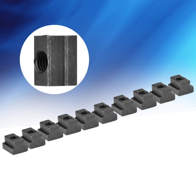 Carbon Steel Nut T-Slot Nut Black Oxide Finish Anti Protrusion Pressing Thread Forming For Installation Industry Screw Link Machinery