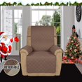 thumbnail image 2 of CHOK 2024 Housse Réversible Résistante à l'Eau pour Fauteuil Inclinable avec Sangles Élastiques Gris/gris Pâle, 2 of 7
