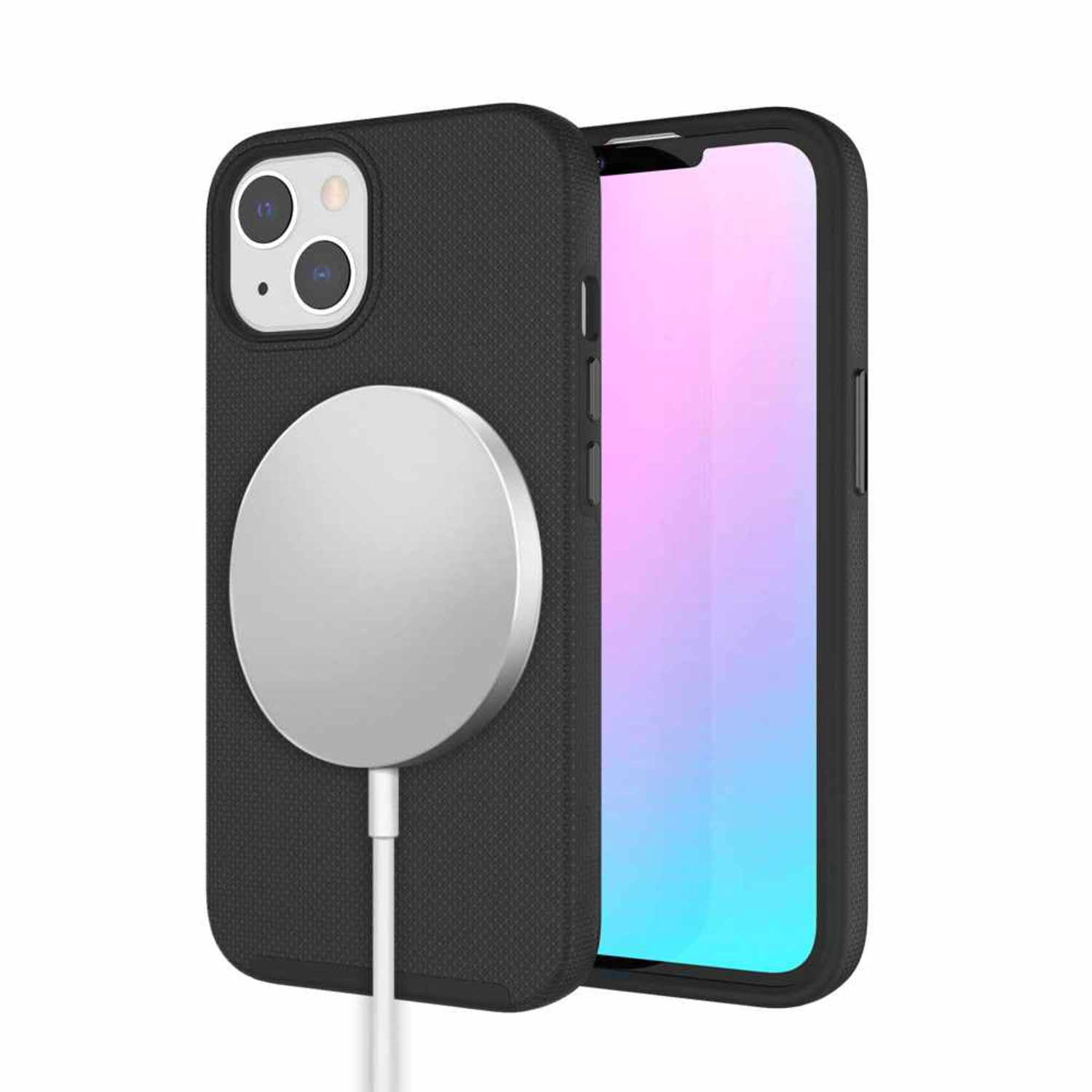 Blu Element Étui Robuste Armour avec MagSafe Noir pour iPhone 16e/15/14/13