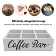 thumbnail image 3 of Wooden Coffee Station Organizer Storage Box Tea Bags Pods Holder Farmhouse Decor, 3 of 7