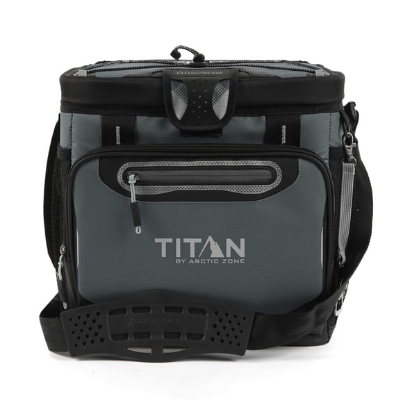 Titan by Arctic Zone Zipperless Soft Cooler - Basalt Grey 24 Can/13 L Capacity