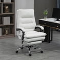 thumbnail image 2 of Vinsetto Microfibre Vibration Massage Office Chair, Cream White, 2 of 10