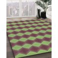thumbnail image 3 of Ahgly Company Tapis Rond Lavable en Machine Intérieur Transitionnel Vert, 4 Pieds Rond, 3 of 7