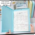 thumbnail image 4 of pitrice Storage Bag Writing Clipboard Paper Organizer Simple Style Exquisite Long-lasting Student Accessories Practical Yellow, 4 of 9
