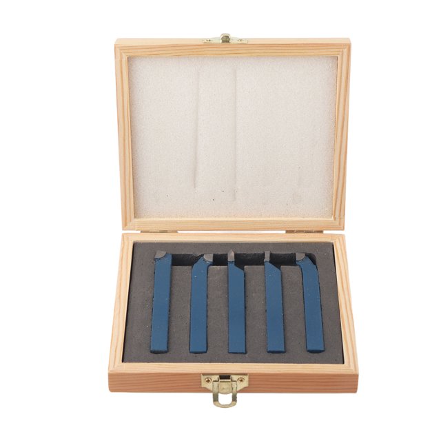 Outil de Tour, Outil de Grooving Professionnel Résistant à l'Usure, Pièces d'Outils de Machine Haute Dureté pour Tours Semi-Automatiques 5 Pcs Tours Automatiques 8x8mm, 10x10mm, 12x12mm, 16x16mm