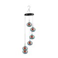 thumbnail image 1 of Fesfesfes Clearance Wind Chime Feeder,Copper Hummingbird Feeder with 6 Musical Tubeses, Solar-Powered Garden Sound Decor multicolour, 1 of 5
