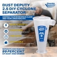 thumbnail image 2 of Oneida Air Systems Dust Deputy 2.5 Séparateur Cyclone DIY, Accessoire Seulement, 2 of 11