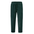 thumbnail image 2 of Innerwin Bottoms Drawstring Mens Trousers Holiday Elastic Waist Leisure Pants Green L, 2 of 4