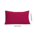 thumbnail image 3 of Pillow Cases Set Of 2 Envelope Design Soft Brushed Microfiber Pillow Covers 20X30 Inch Hot Pink Polyester Material Decor Bedding Essential Hot Pink, 3 of 6