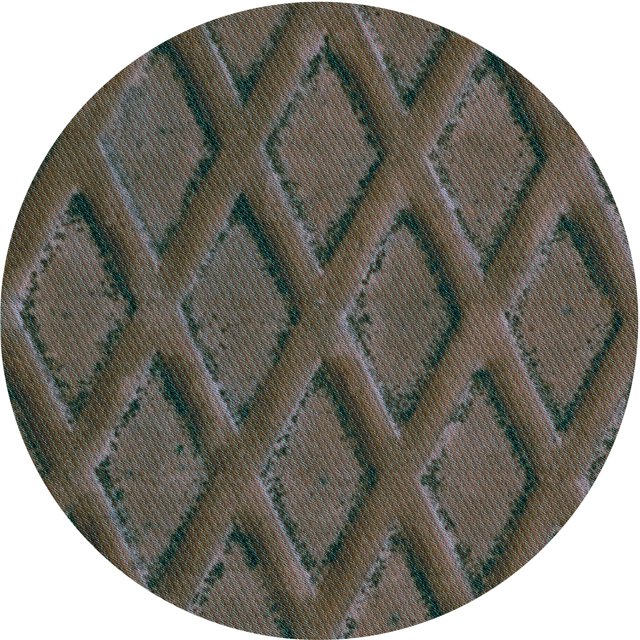 Ahgly Company Tapis Rond Lavable en Machine Intérieur Transitionnel Marron Chocolat, 8 Pieds Rond