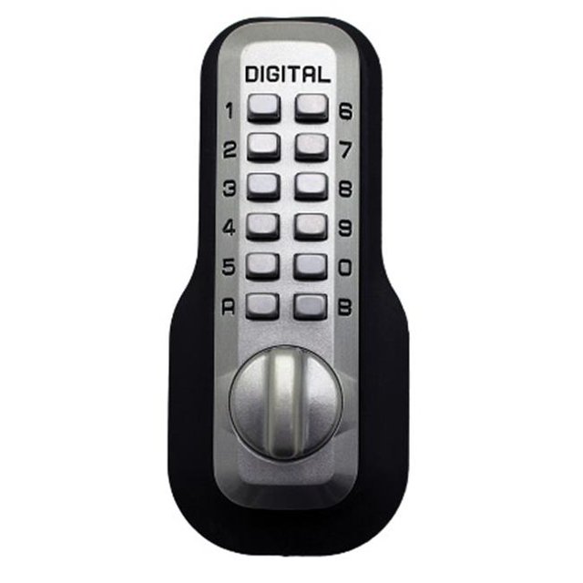 Lockey M-210-SN Mechanical Keyless Deadbolt Lock - Satin Nickel Brass